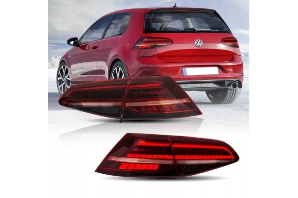 Luces traseras LED dedicadas Net-Cars para VW Golf 7 2012-2019 con bombillas usado 5