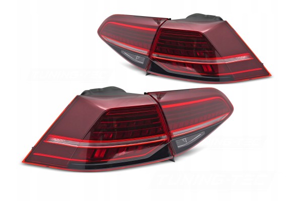 Luces traseras LED dedicadas Net-Cars para VW Golf 7 2012-2019 con bombillas usado 8