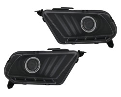 Headlight Lamp Black Tuning FORD MUSTANG 2010 13