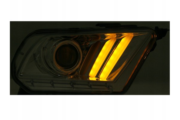 Faro delantero negro tuning Ford Mustang 2010-13 usado 4