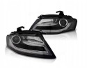 Headlight lamps Audi A4 B8 BLACK DRL