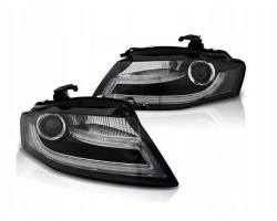 Headlight lamps Audi A4 B8 BLACK DRL