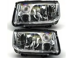 Faros delanteros DEPO VW Bora H4/H3 98- Izquierdo y Derecho con luz antiniebla