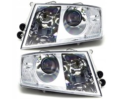 HEADLIGHTS LAMPS SKODA OCTAVIA II 2 04 13 SET