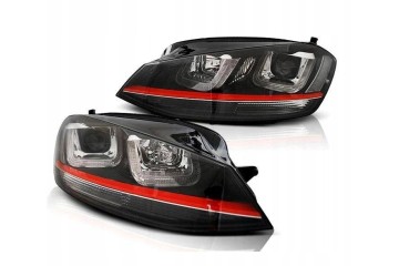 Front lamp vw golf vii 7 12 black led drl gti