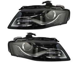 LAMP HEADLIGHTS AUDI A4 B8 07 10 DEPO SET BI XENON LED MOTORS