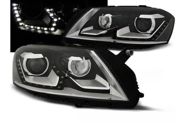 Headlights VW Passat B7 BLACK DAYLIGHT Part manufacturer Depo