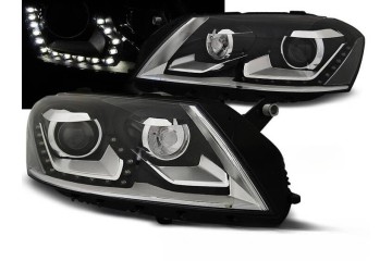 Headlights VW Passat B7 BLACK DAYLIGHT Part manufacturer Depo