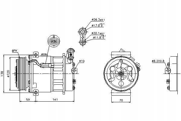 NISSENS AIR CONDITIONING COMPRESSOR C 02 EAN GTIN 5707286353657