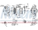 Nissens 890062 Compressor air conditioning Compressor ID DCS 17EC