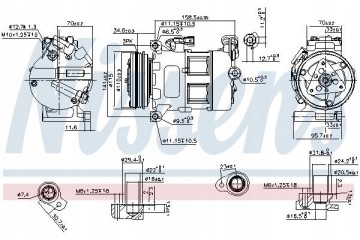 Nissens 890062 Compressor air conditioning Compressor ID DCS 17EC