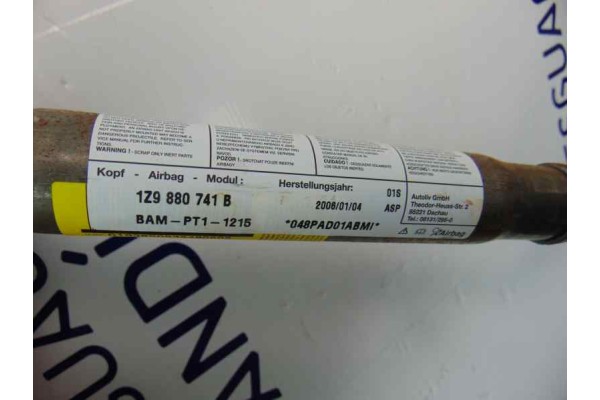 1Z9880741B AIRBAG CORTINA DELANTERO IZQUIERDO SKODA OCTAVIA COMBI (1Z5) Elegance 2006 1Z9880741B 177550 SKODA - 3