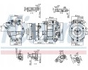 COMPRESSOR AIR CONDITIONING COMPRESSOR 890917 NISSENS Packaging status original