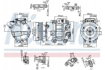 COMPRESSOR AIR CONDITIONING COMPRESSOR 890917 NISSENS Packaging status original