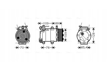 Compressor air conditioning AVA QUALITY COOLING FDAK392 Part manufacturer AVA Quality cooling