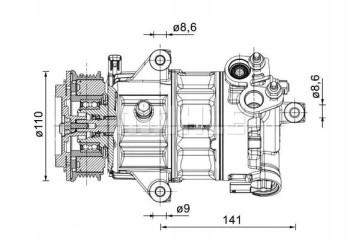 COMPRESSOR AIR CONDITIONING COMPRESSOR ACP 1491 000P Catalog number of the part ACP 1491 000P
