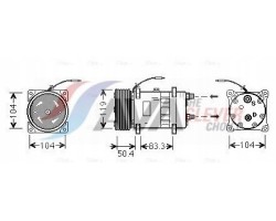 AVA UVAK058 Compressor air conditioning