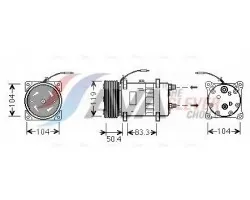 Compresor AVA Quality cooling UVAK058 para aire acondicionado