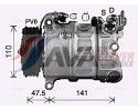 AVA AUAK341 Compressor Air Conditioning Catalog number of the part AUAK341