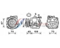 AVA OLAK668 Compressor air conditioning