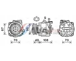 Compresor AVA Quality cooling OLAK668 para aire acondicionado