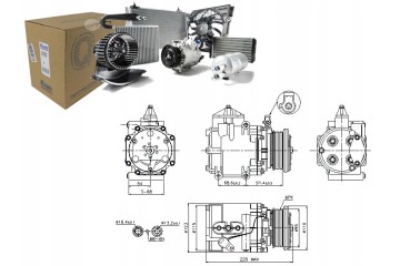 FORD AIR CONDITIONING COMPRESSOR Catalog number of the original FORD 1406036 FORD 1433094 FORD 1481791 FORD 1574386 FORD 1S7H19D