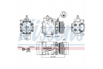 Compresor de aire acondicionado Nissens 89248