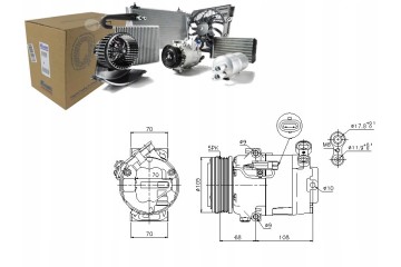 AIR CONDITIONING COMPRESSOR OPEL Part manufacturer Nissens