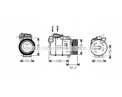 Air conditioning compressors AVA QUALITY COOLING BWAK329