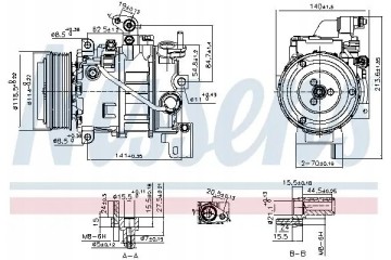 COMPRESSOR AIR CONDITIONING COMPRESSOR 890880 NISSENS Car type passenger cars