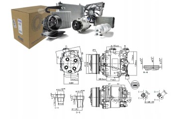 AIR CONDITIONING COMPRESSOR HONDA INSIGHT 09 CR Z 10 Catalog number of the original HONDA 38810RBJA01 HONDA 38810RBJA02