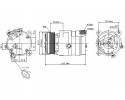 Compresor de Aire Acondicionado NISSENS 89062