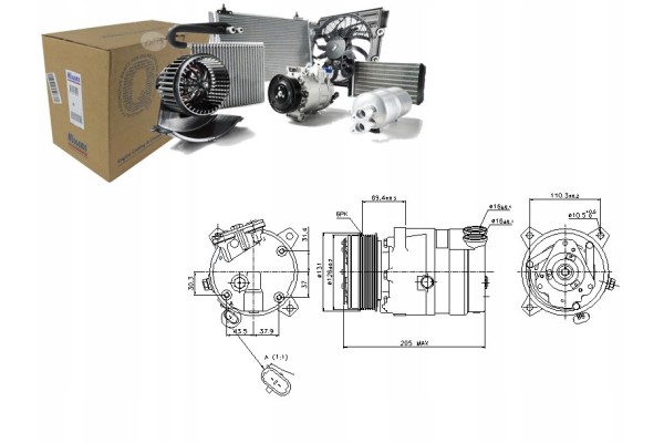 Compresor de Aire Acondicionado NISSENS 89062