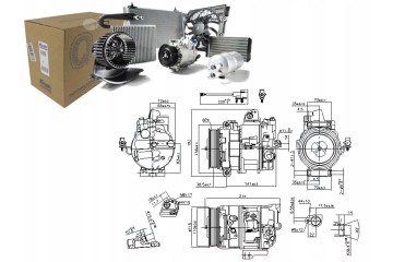 AIR CONDITIONING COMPRESSOR JAGUAR JAGUAR XJ 03 XK 06 Part manufacturer Nissens