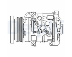 DELPHI COMPRESSOR KLIM TOYOTA LANDCRUISER 07
