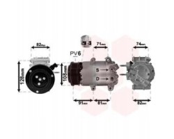 VAN Wezel 1800K498 Compressor air conditioning