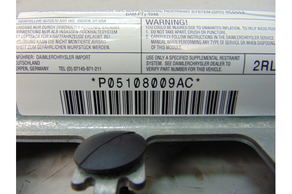 P05108009AC AIRBAG CORTINA DELANTERO IZQUIERDO DODGE JOURNEY (JC)