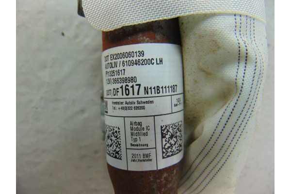 AIRBAG CORTINA DELANTERO IZQUIERDO OPEL ASTRA J SPORTS TOURER