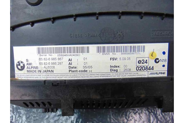 6985867 PANTALLA MULTIFUNCION BMW SERIE 5 BERLINA (E60)