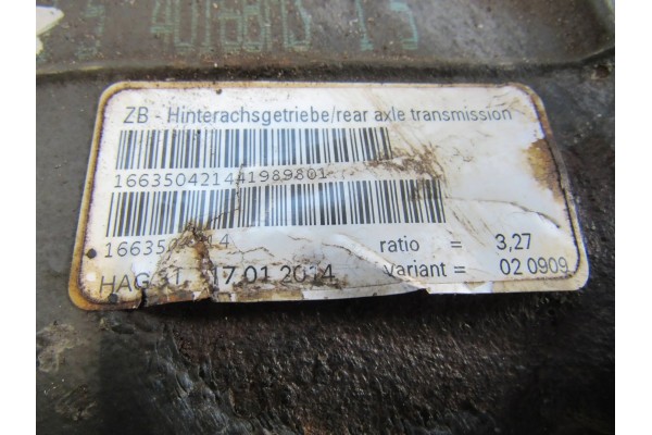 Puente Diferencial Trasero 3.27 Mercedes-Benz ML W166 usado 5