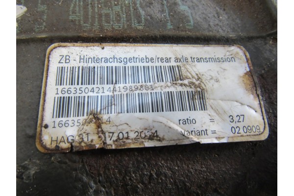 Puente Diferencial Trasero 3.27 Mercedes-Benz ML W166 usado 6
