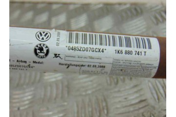 1K6880741T AIRBAG CORTINA DELANTERO IZQUIERDO VOLKSWAGEN GOLF V (1K1)(10.2003)