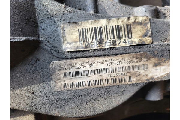Puente delantero diferencial Mercedes ML W164 X164 3.45 OE usado 3