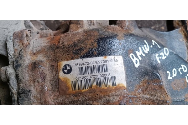 Reductor trasero BMW 1 (F20) 7599472 2.0L diésel 120kW 2013 usado 7