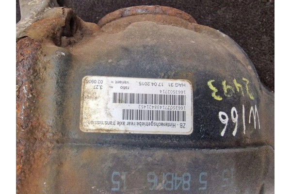 Reductor trasero Mercedes-Benz M (W166) A1663502714 3.0L diésel 190kW 2014 usado 2