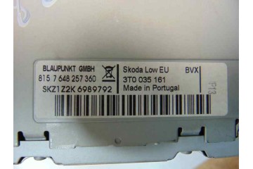 3T0035161  SISTEMA AUDIO / RADIO CD SKODA SUPERB COMBI (3T5) Elegance 2011 3T0035161 182246 SKODA - 4