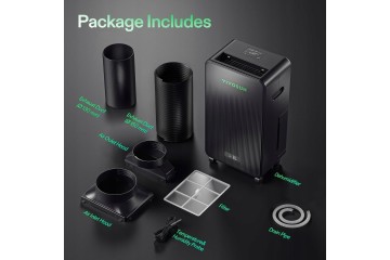Deshumidificador Eléctrico 12 L por Día con Depósito de 2 L y WiFi 