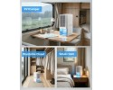 Deshumidificador eléctrico para baño con depósito de 2 L y 85 W Pel