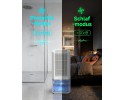 Deshumidificador eléctrico para baño con depósito de 2 L y 85 W Pel
