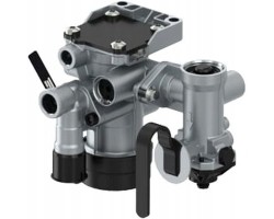 Relay emergency brake valve with release valve and ELV without